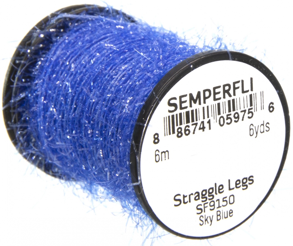 Semperfli Straggle Legs Sf9150 Sky Blue Fly Tying Materials (Product Length 6.56 Yds / 6m)